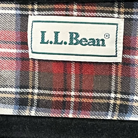 LL Bean Jacket Shacket Mens L Tan Flannel Line Hurricane Shirt Overshirt (E) - Picture 6 of 11